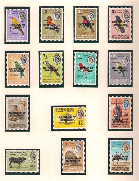 Republic of Botswana used on Bechuanaland Protectorate stamps | Stamp ...