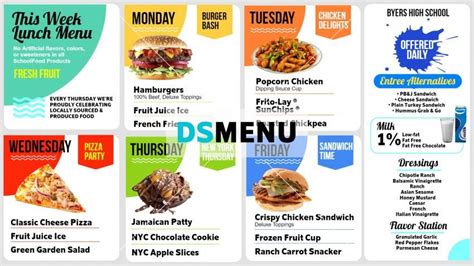 #digitalsignage menu boards #design for School Cafeterias. | Cafeteria ...