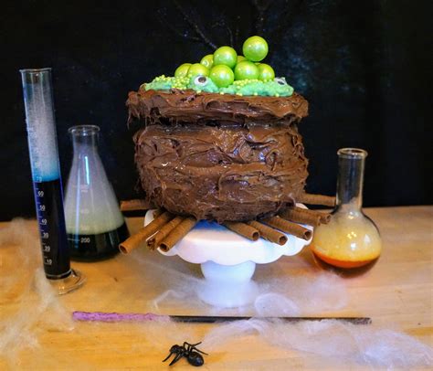 Cauldron Cake, a Chocolate Treat for Halloween - Coco in the Kitchen