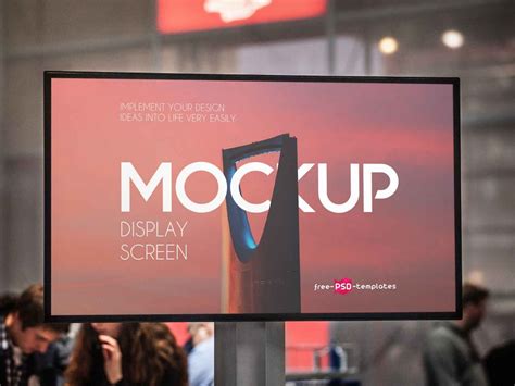 Free Display Screen Mockup (PSD)