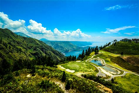 Fonds d'ecran Indonésie Photographie de paysage Montagnes Champ Ciel ...