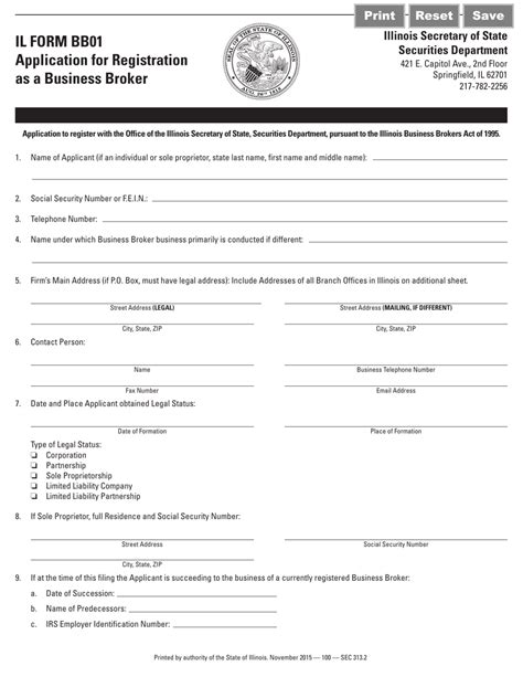 Form IL BB01 - Fill Out, Sign Online and Download Fillable PDF ...