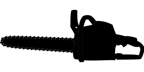 Download Chainsaw, Black, Silhouette. Royalty-Free Vector Graphic - Pixabay