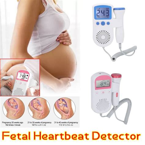 Baby Heartbeat Monitor, Fetal Baby Heartbeat Detection Monitoring Pregnant Women Fetal Heartbeat ...