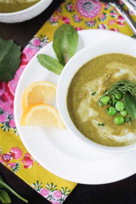 Velvety Green Vegetable Soup - Veggie Inspired