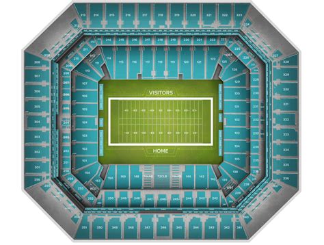 Miami Dolphins Football Stadium Seating Chart | Portal.posgradount.edu.pe