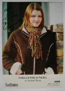 Tara Lynne O'Neill autograph (ex EastEnders actor)