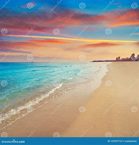 San Juan of Alicante Beach Playa Spain Stock Photo - Image of playa ...