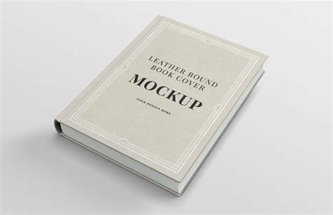 Leather Bound Book Cover Mockup — Medialoot