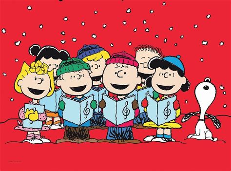 Caroling Peanuts Gang Christmas, Charlie Brown Christmas, Charlie Brown ...