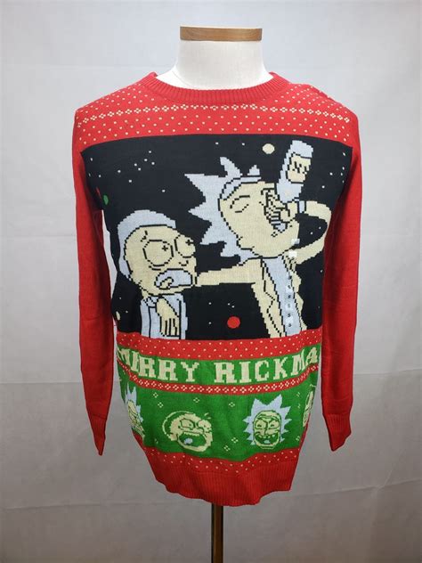 Pin on rick and morty christmas sweater