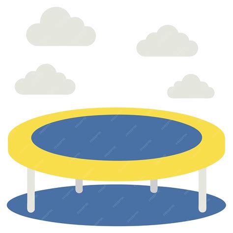 Fun Amusement Park Trampoline Icon Image | Premium AI-generated vector