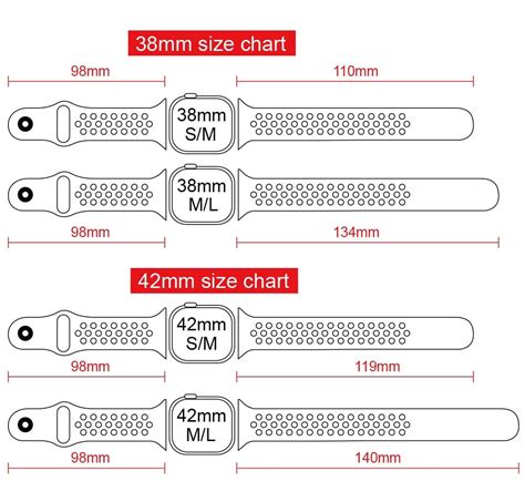 Apple Watch Band Size Chart Printable