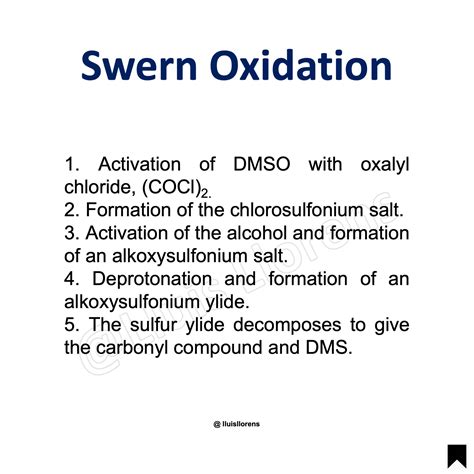 Swern Oxidation - nrochemistry.com