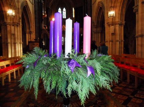 View Catholic Christmas Advent Wreath With Candles PNG