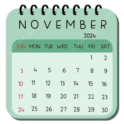 November 2024 Calendar, Calendar 2024, Calendar Year 2024, Monthly ...