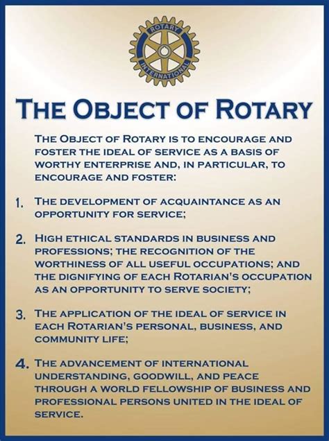 Object of Rotary | Rotary Club of Emmaus