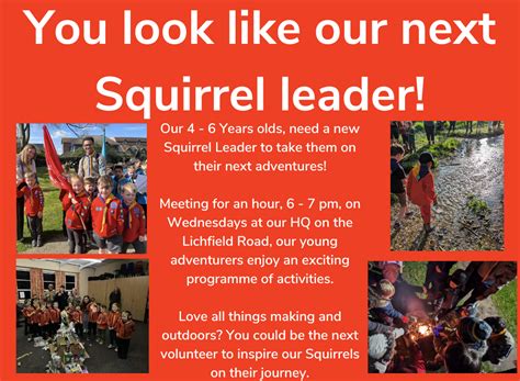 We're looking for our next Squirrel Leader... | 4th Stafford Scout Group