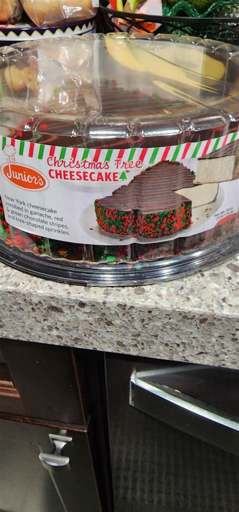 Found Junior's Christmas Tree Cheesecake at the Friar's Road warehouse ...