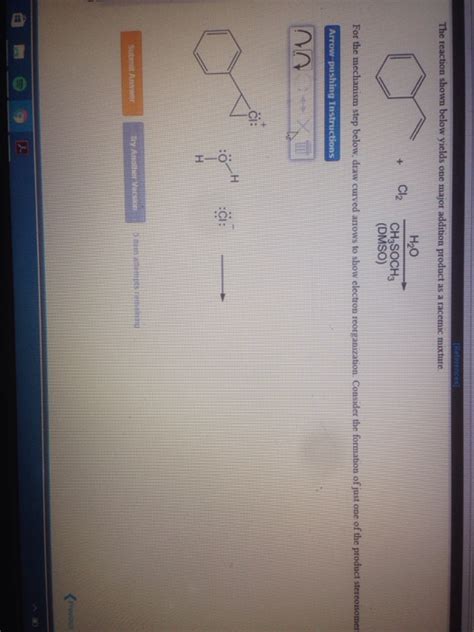 Solved The reaction shown below yields one major addition | Chegg.com