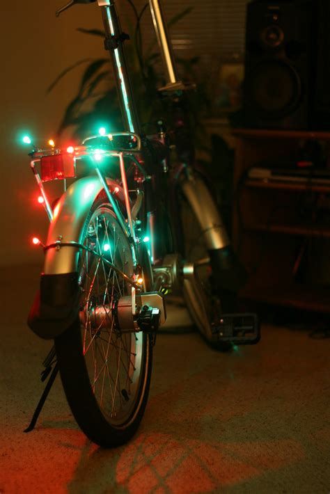 Christmas lights on the bike | Cheap battery powered LED Chr… | Flickr
