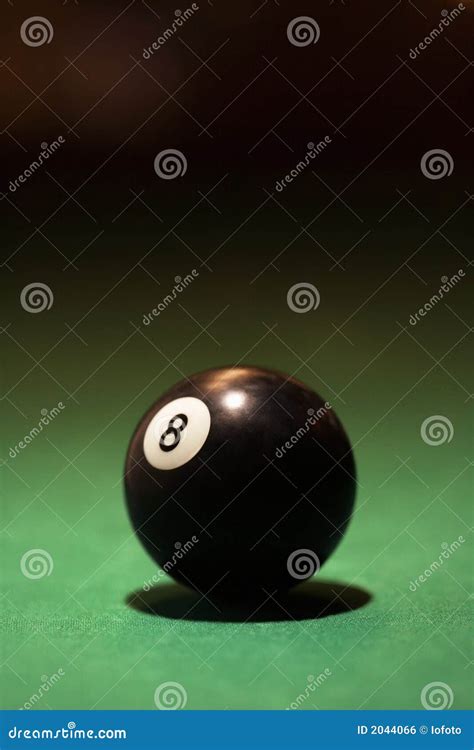 Billiards eight ball. stock photo. Image of leisure, indoors - 2044066