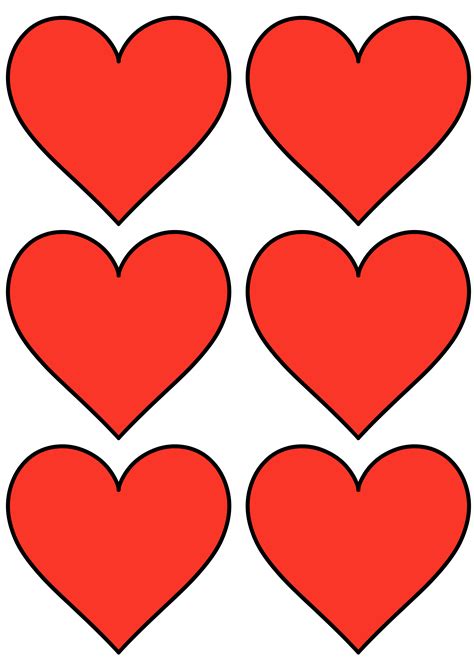 12 Free Printable Heart Templates Cut Outs - Freebie Finding Mom