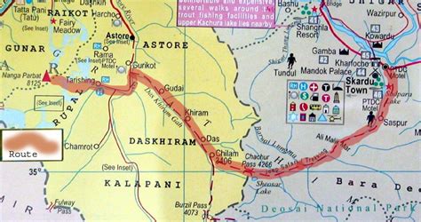 Maps & Facts - Nanga Parbat Trek - Realworld Adventures