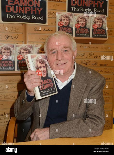 Eamon Dunphy signs copies of his book 'The Rocky Road' at Easons Featuring: Eamon Dunphy Where ...