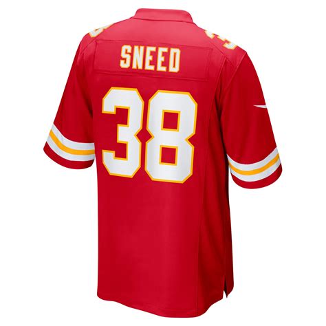 Men's Kansas City Chiefs L'Jarius Sneed Nike Red Game Jersey