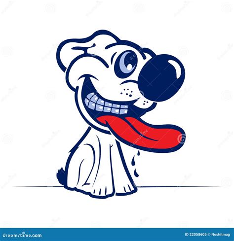 Cartoon Dog Smile Face Royalty Free Stock Photo - Image: 22058605