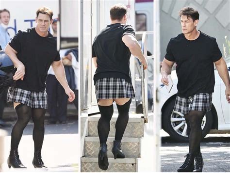 Photos: John Cena Wears Short Skirt and Heels on Movie Set - PWMania ...