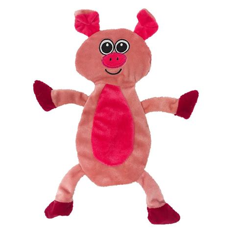 12" Pig Crinkle Flat Dog Toy — Dogline Wholesale