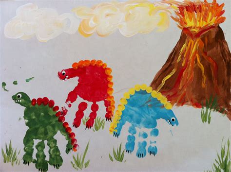 Pin by Cristina André on Handprints & Footprints | Dinosaur crafts, Dinosaur crafts preschool ...