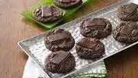 Mint Thumbprint Double Chocolate Chunk Cookies recipe from Betty Crocker