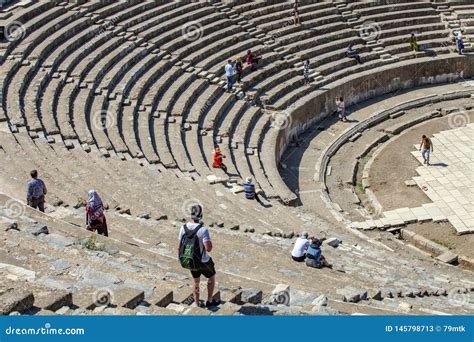 Ephesus amphitheater editorial stock photo. Image of amphitheater - 145798713