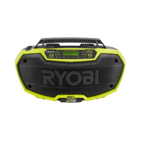 Ryobi P746 One+ 18-Volt Lithium Ion / AC Dual-Powered AM/FM Stereo ...