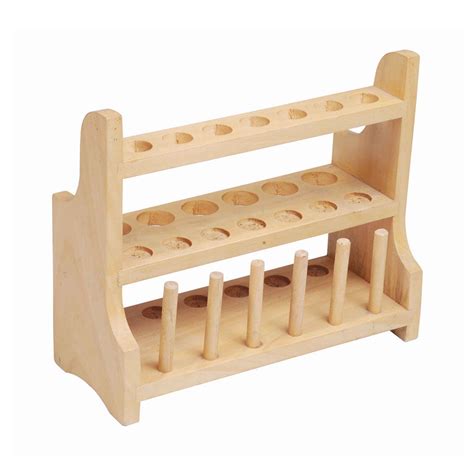 Test Tube Stand Wooden - Scientific Lab Equipment Manufacturer and Supplier