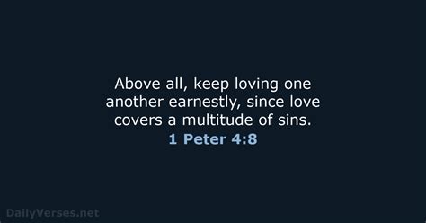 December 15, 2019 - Bible verse of the day (ESV) - 1 Peter 4:8 ...