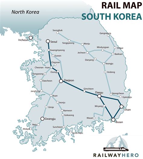 South Korea By Train | Trains - Tickets - Routes | RAILWAYHERO