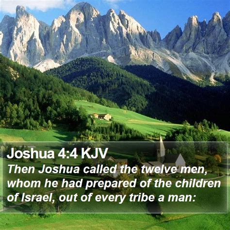 Joshua 4:4 KJV Bible Verse Images