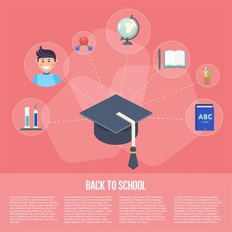 Premium Vector | Back to school infographics