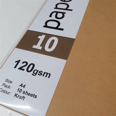 Kraft Paper 120gsm A4 Pack 10 | Black Cat Printing | Black Cat Printing & Stationery