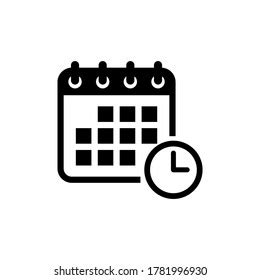 Icône calendrier image vectorielle. Horaire, illustration : image vectorielle de stock (libre de ...