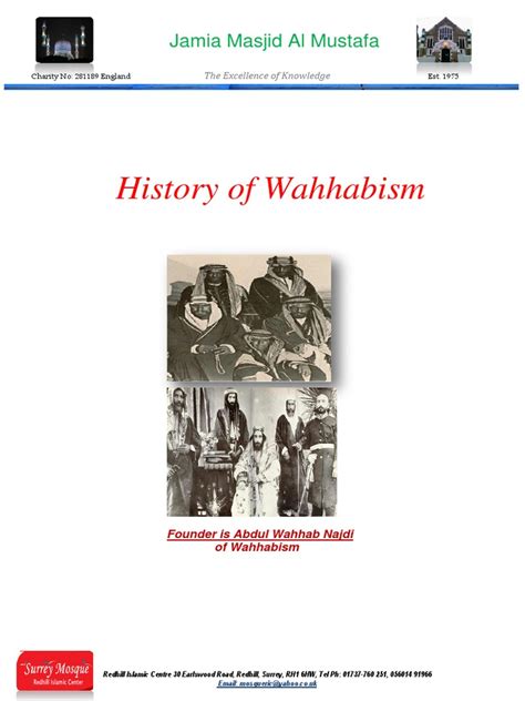 Wahhabi History | PDF | Wahhabism | Sunni Islam