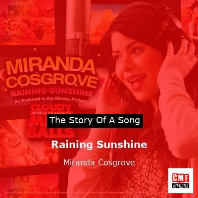 The story and meaning of the song 'Raining Sunshine - Miranda Cosgrove