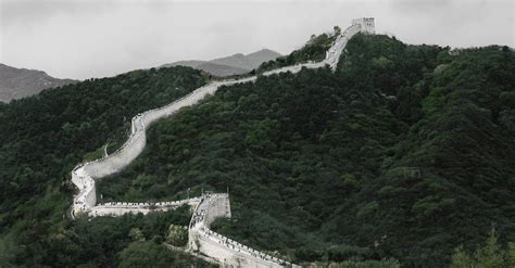 Aerial View of the Great Wall of China · Free Stock Photo