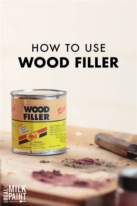 How to Use Wood Filler The Right Way