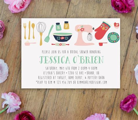 Free Printable Kitchen Bridal Shower Invitations - Printable Templates