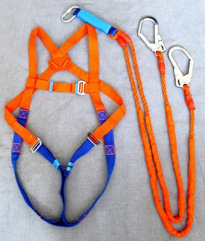 Safety Harness Double Leg Lanyard- Fall Protection Lanyard Shock Absorbing Safety Double Leg ...